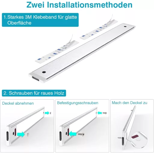 WOBSION LED Konyhapult Világítás 30cm Fehér Dimmelhető Szenzoros