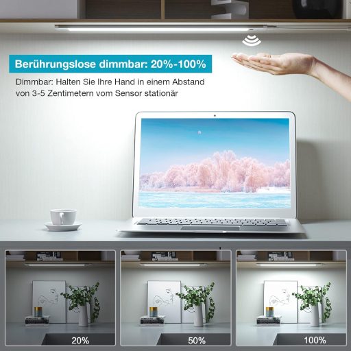 WOBSION LED Konyhapult Világítás 30cm Fehér Dimmelhető Szenzoros