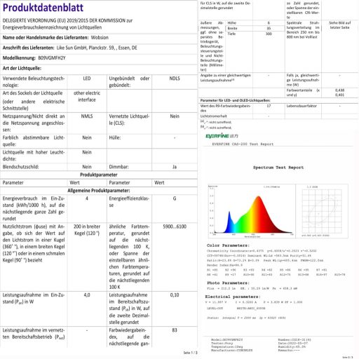 WOBSION LED Konyhapult Világítás 30cm Fehér Dimmelhető Szenzoros