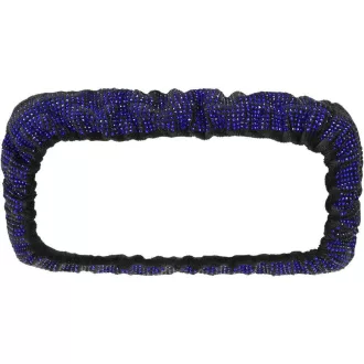   Čierny ozdobný kryt spätného zrkadla do auta s modrými kryštálmi