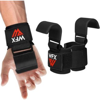   WFX Súlyemelő Horog Gumírozott Nyéllel és Neoprén Csuklópárnával