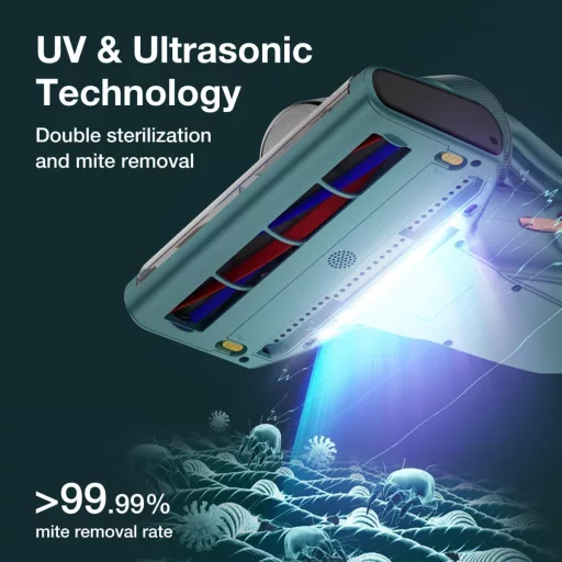 Jimmy BX7 Pro Atka Porszívó 700W - UV-C Fényes Matrac Tisztító, Poratka Érzékelővel, Ultrahangos Funkcióval, 16kPa Szívóerővel Matrachoz, Ka