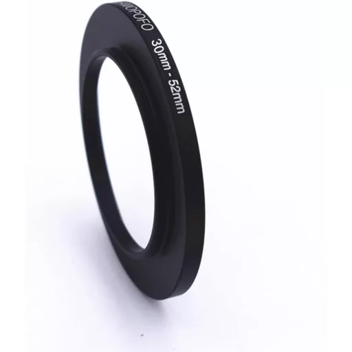 AMOPOFO 30mm-52mm Lencsekonverter Adapter CNC Fém Kamera Szűrőgyűrű
