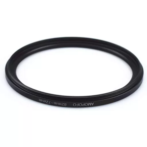 Adaptor obiectiv AMOPOFO 82mm-72mm, inel filtru metalic CNC pentru cameră