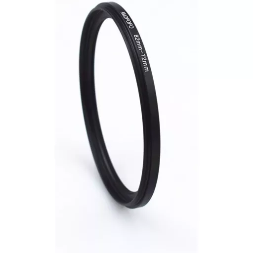 AMOPOFO 82mm-72mm Lencseadapter CNC Fém Szűrőgyűrű Kamerához