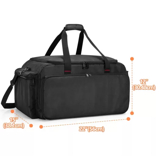 Geantă DSLEAF RC pentru Mașini cu Telecomandă 1/8 și 1/10 - Geantă de Protecție Multi-compartimentată pentru Acumulatori, Încărcătoare și Accesorii, 55x38x30 cm