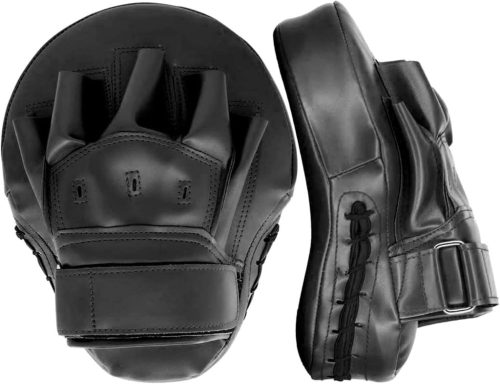 Súprava čiernych boxerských rukavíc a lapaiek Valleycomfy pre bojové športy