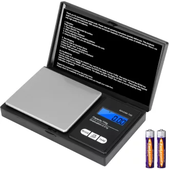   Digitálna precízna váha Vinabo 0,01 g s LCD displejom, zlatá