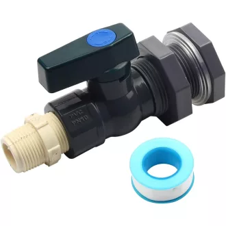   Set Supapă de Reglare PVC Yuecuu de 1 Inch pentru Piscină, Acvariu și Butoi