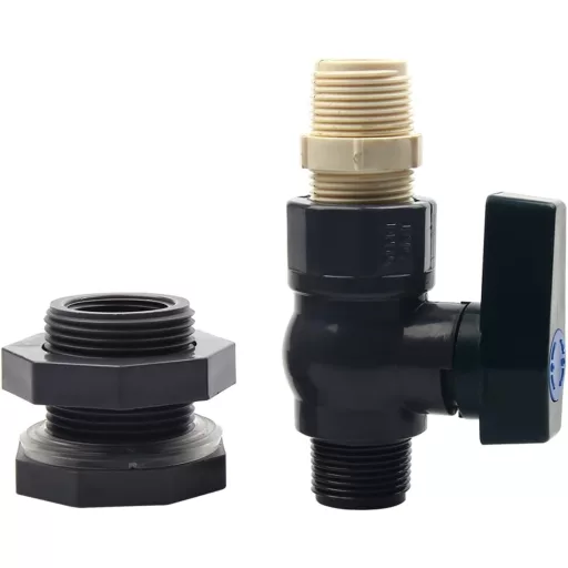Set Supapă de Reglare PVC Yuecuu de 1 Inch pentru Piscină, Acvariu și Butoi