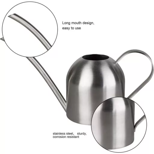 AKOGD rozsdamentes acélöntözőkanna 500ml hosszú csőrrel