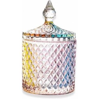   Üveg Édességtartó Fedéllel - 18 x 10 cm Újracsomagolt termék