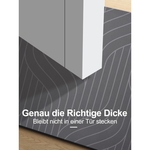 Covoraș de baie Homlab antiderapant 40x60cm Gri Uscare rapidă Absorbant Lavabil Covor baie