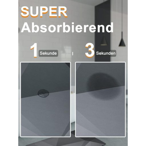 Homlab fürdőszobai csúszásmentes fürdőszőnyeg 40x60 cm szürke