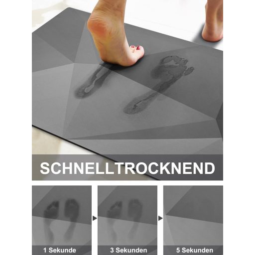 Covoraș de baie antiderapant Homlab pentru baie, 40x60 cm, gri