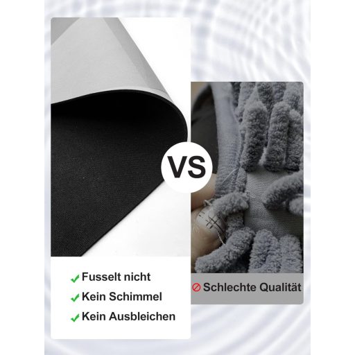 Covoraș de baie antiderapant Homlab pentru baie, 40x60 cm, gri