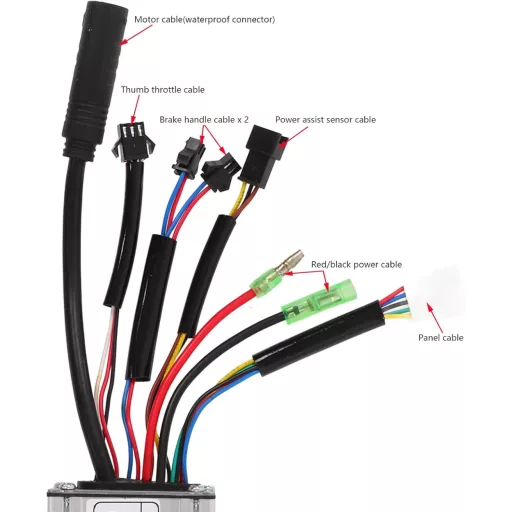 Kit controller motor bicicletă electrică BuyWeek 36V/48V 250W cu display LCD4