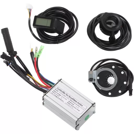 BuyWeek 36V/48V 250W Elektromos Kerékpár Motor Vezérlő Készlet LCD4 Kijelzővel
