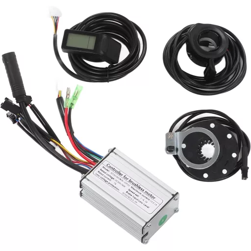 BuyWeek 36V/48V 250W Elektromos Kerékpár Motor Vezérlő Készlet LCD4 Kijelzővel