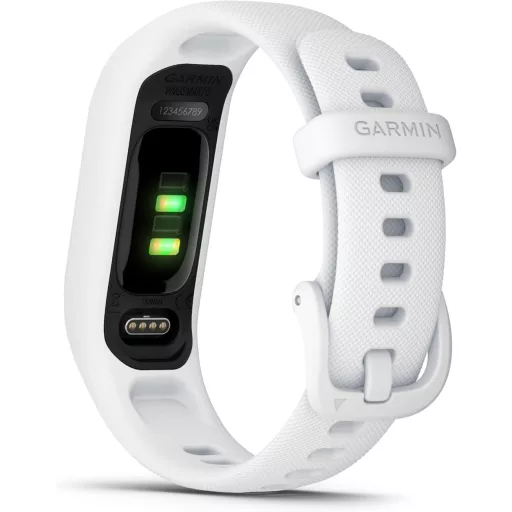 Garmin vívosmart 5 Fitness Tracker OLED kijelzővel, pulzusmérés, alvásmonitorozás, 7 napos akkumulátor - S/M, White