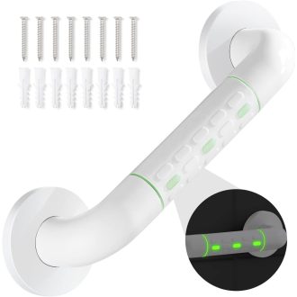   modunful Fürdőszobai Fogódzsámoly Rozsdamentes Acél 30cm Csúszásmentes Fogantyú Világító Gyűrűvel