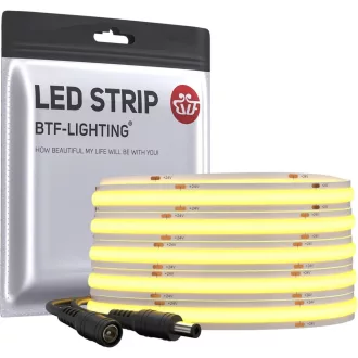   BTF-LIGHTING FCOB Flexibilný LED pás 5m 336 LED prirodzená biela 40W stmievateľný