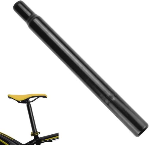 Tijă de șa neagră AFASOES pentru bicicletă, compatibilă MTB și BMX, 30 cm
