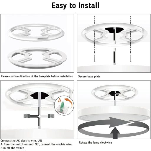 Lumină de plafon LED Epicflare 18W, rotundă, temperatură de culoare reglabilă, 1724 lm