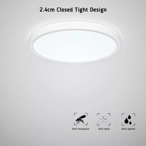 Epicflare 18W LED mennyezeti lámpa, kerek, állítható színhőmérséklet, 1724 lm