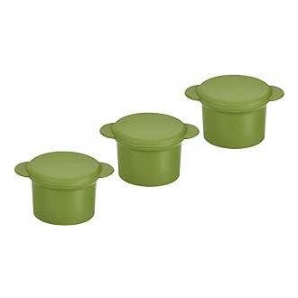   Zelená silikónová sada zátok na fľaše, 3 ks, 27 mm, opakovane použiteľné