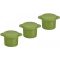 Zelená silikónová sada zátok na fľaše, 3 ks, 27 mm, opakovane použiteľné