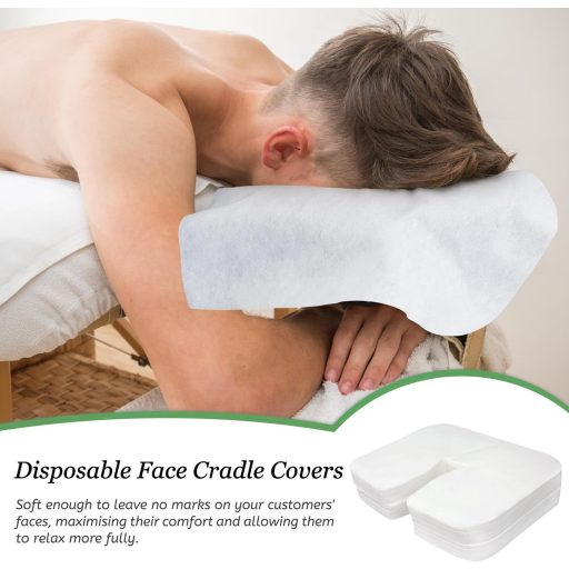 Luriseminger 100 db Masszázságy Arcpárna Eldobható Orlyuk Betét Fejpárna Masszázs Asztal