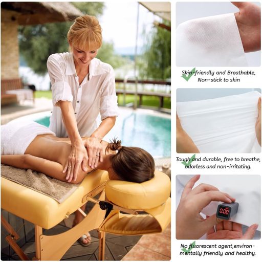 Luriseminger 100 db Masszázságy Arcpárna Eldobható Orlyuk Betét Fejpárna Masszázs Asztal