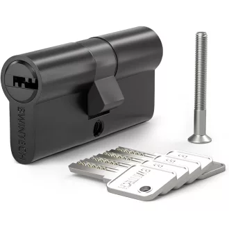   Cilindru de siguranță Bwintech 80mm, 40/40mm, din alamă, cu cheie, protecție anti-găurire și anti-efracție