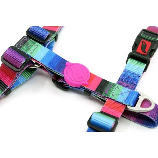 Állítható H-Típusú Kutyahám, Puha Tapintású, Biztonsági Kapcsos, Nagy Méretű L-es: Nyak: 40-67cm - Kerület: 62-107cm