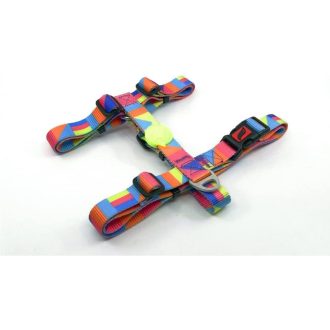   Biztonsági Kapcsos H Típusú színes Kutyahám, Állítható Puha Tapintású, L Méret,