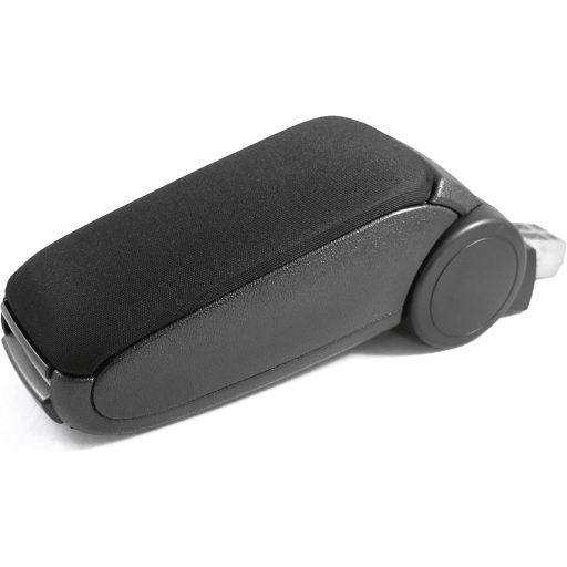 Consolă centrală cu cutie de depozitare pentru Opel Corsa C (2000-2008), neagră, textil