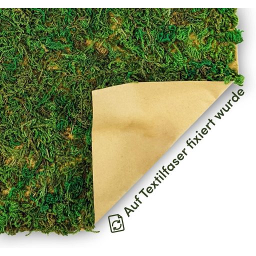 Netuno Moha Lap Zöld A4 297x210mm Természetes Moha Textil Alapon Dekoráció Kézművesség Húsvét Karácsony Virágkötészet