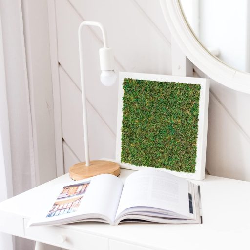 Netuno Moha Lap Zöld A4 297x210mm Természetes Moha Textil Alapon Dekoráció Kézművesség Húsvét Karácsony Virágkötészet