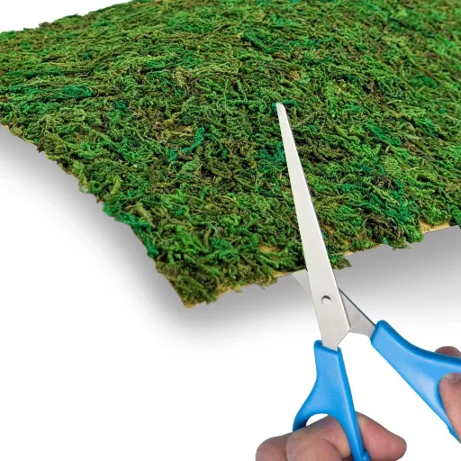 Netuno Mușchi Plată Verde A4 297x210mm Mușchi Natural Pe Bază de Textil, Decorațiuni, Artizanat, Paște, Crăciun, Floristică