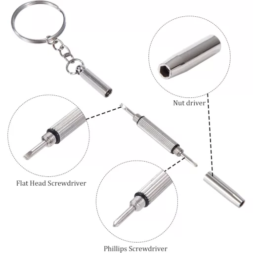 XIN-YUE Szemüveg Javító Készlet - 60 Pár Orrpárna 12 Stílusban, 80 Csavar, Csavarhúzó és Csipesz - Olvasószemüveghez és Keretekhez