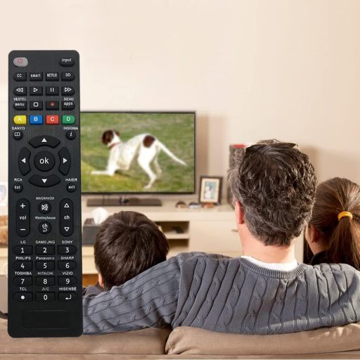 Telecomanda Universală Riry pentru Televizoare Samsung Sony Philips Panasonic LG Sharp Hitachi Vizio TCL Toshiba Hisense Smart TV, Configurare Simplă