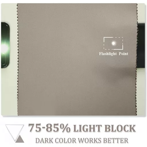 PONY DANCE Extra hosszú sötétítő függöny szett 2db 260x140cm fekete-homok