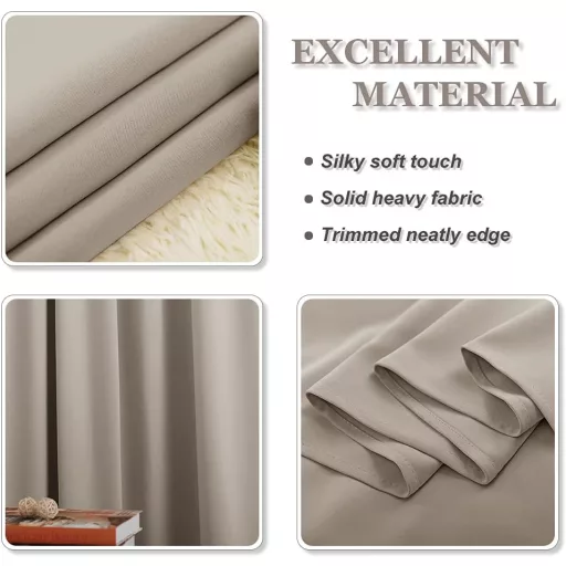 PONY DANCE Extra hosszú sötétítő függöny szett 2db 260x140cm fekete-homok