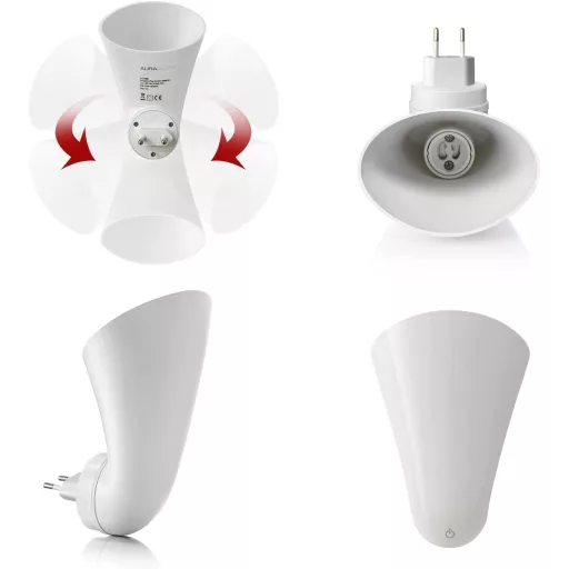 Auraglow GU10 Fali Spotlámpa Falvilágító Aljzat Lámpatest Bulb Nélkül