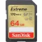 SanDisk Extreme SDXC 64GB memóriakártya V30 170MB/s 4K videó