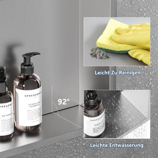 IKEA kupaonska polica - Nehrđajući čelik, jedna razina, novo zapakirano