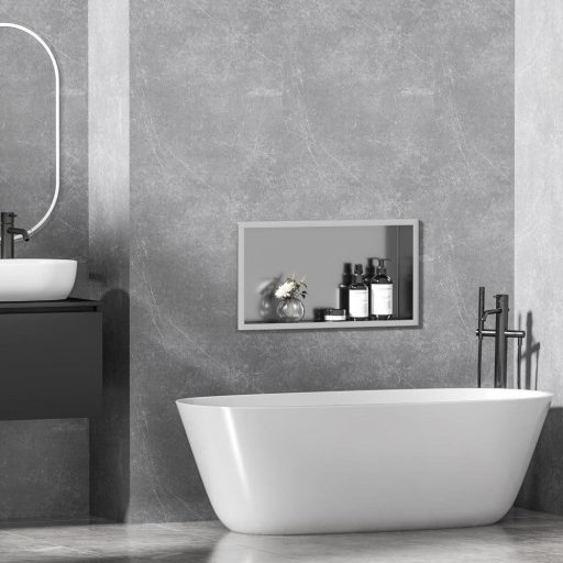 IKEA kupaonska polica - Nehrđajući čelik, jedna razina, novo zapakirano