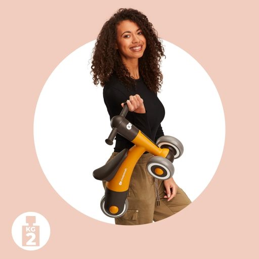 Kinderkraft MINIBI Futóbicikli 1 Éves Kortól, Pedál Nélküli Egyensúly Kerékpár, Állítható Nyereg