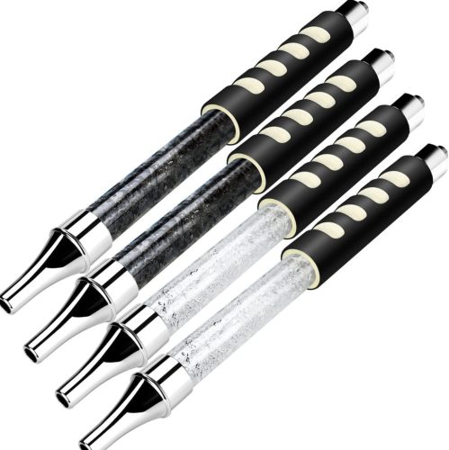 Shisha Bazooka Jégcsöves Szívószál Hűsítő Hatással - Fekete és Fehér, 4db